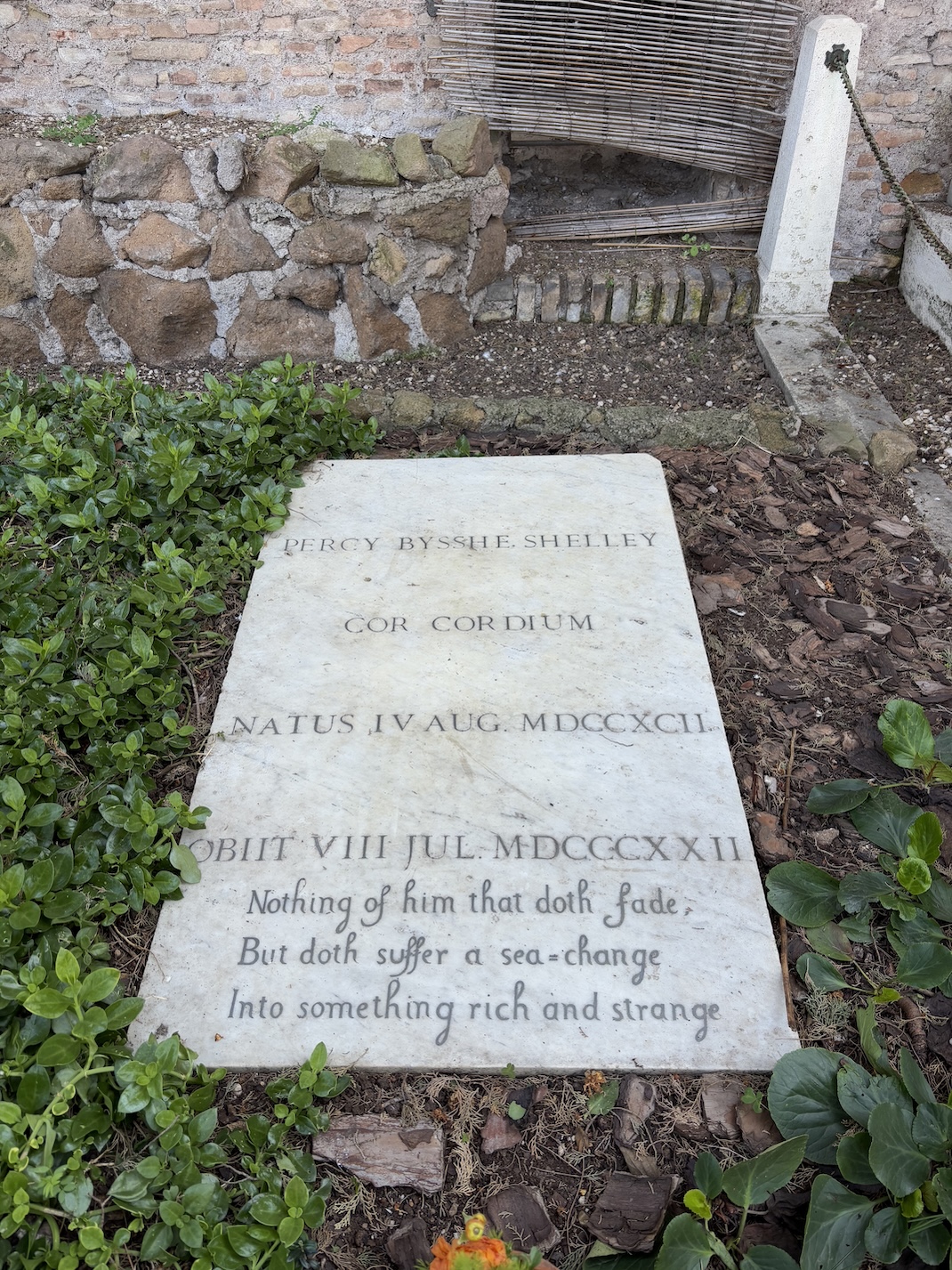 Shelley’s grave (February 5th., 2025)